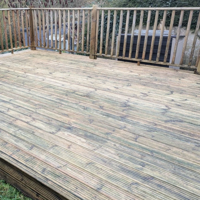 jet wash decking devon