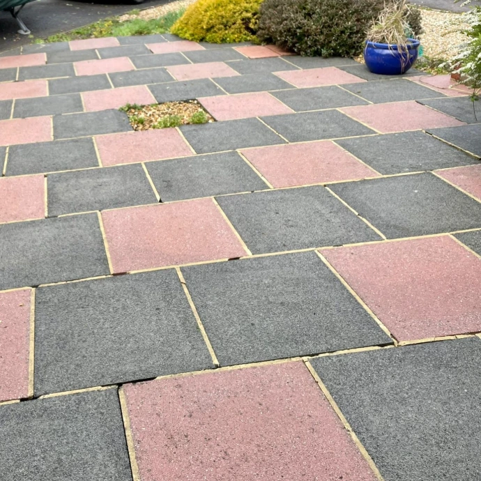 clean paving after fungicidal treatment