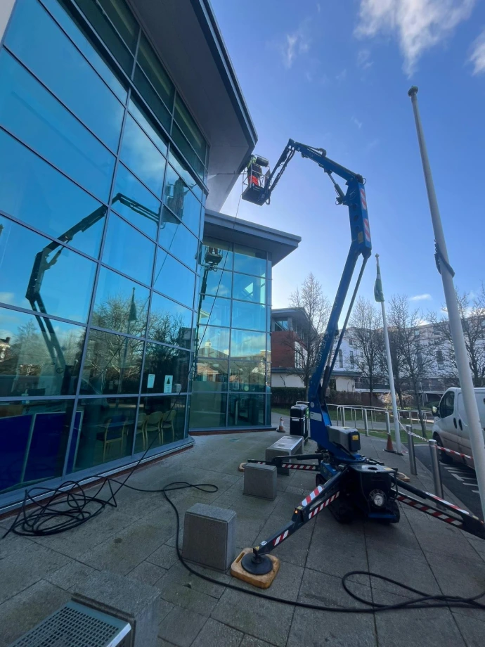 cleaning commercial buildings, signage, facades and windows Exeter